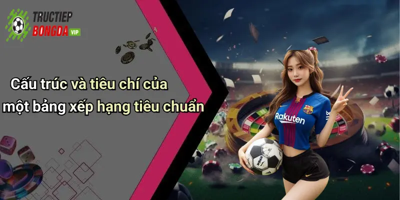 Cấu trúc và tiêu chí của một bảng xếp hạng tiêu chuẩn