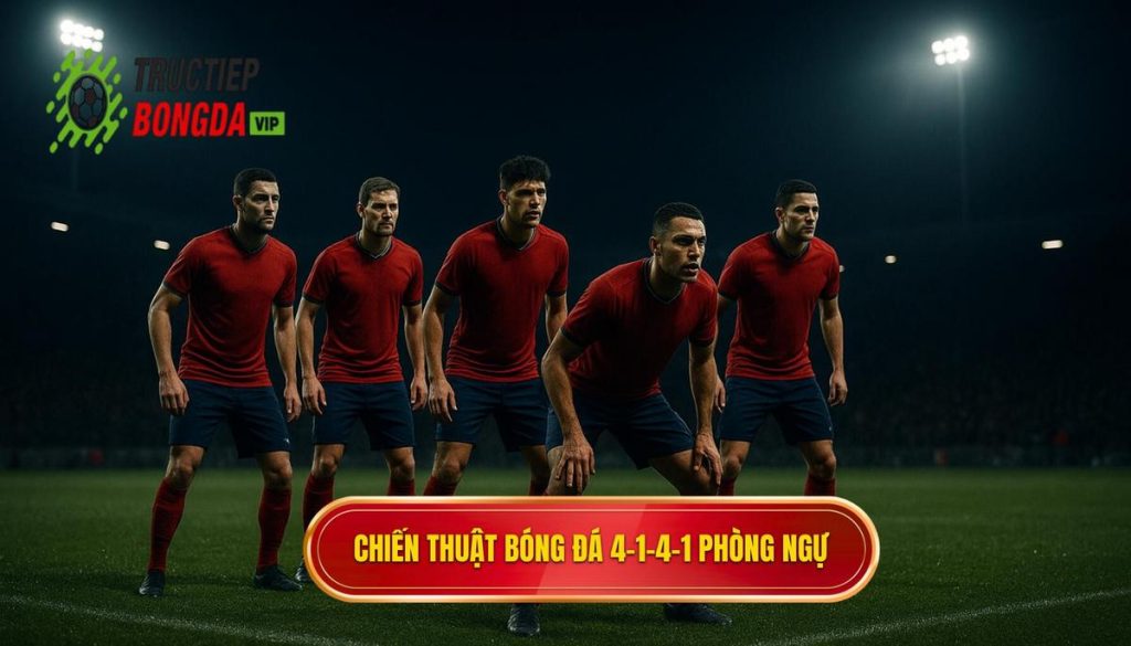 Chiến thuật bóng đá 4-1-4-1 phòng ngự
