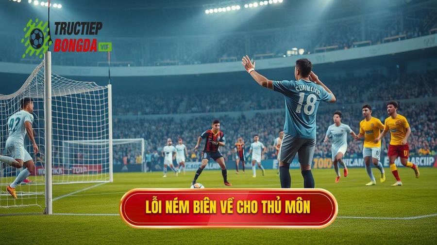2. Lỗi ném biên về cho thủ môn