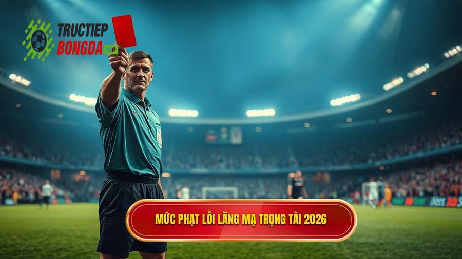 2. Mức phạt lỗi lăng mạ trọng tài 2026