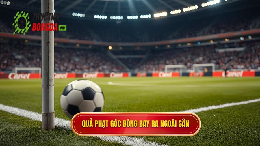 2. Quả phạt góc bóng bay ra ngoài sân