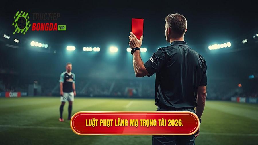 Luật phạt lăng mạ trọng tài 2026.