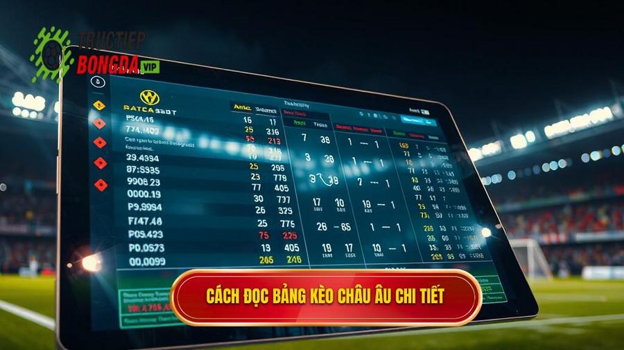 3. Cách đọc bảng tỷ lệ kèo bóng đá Châu Âu chi tiết